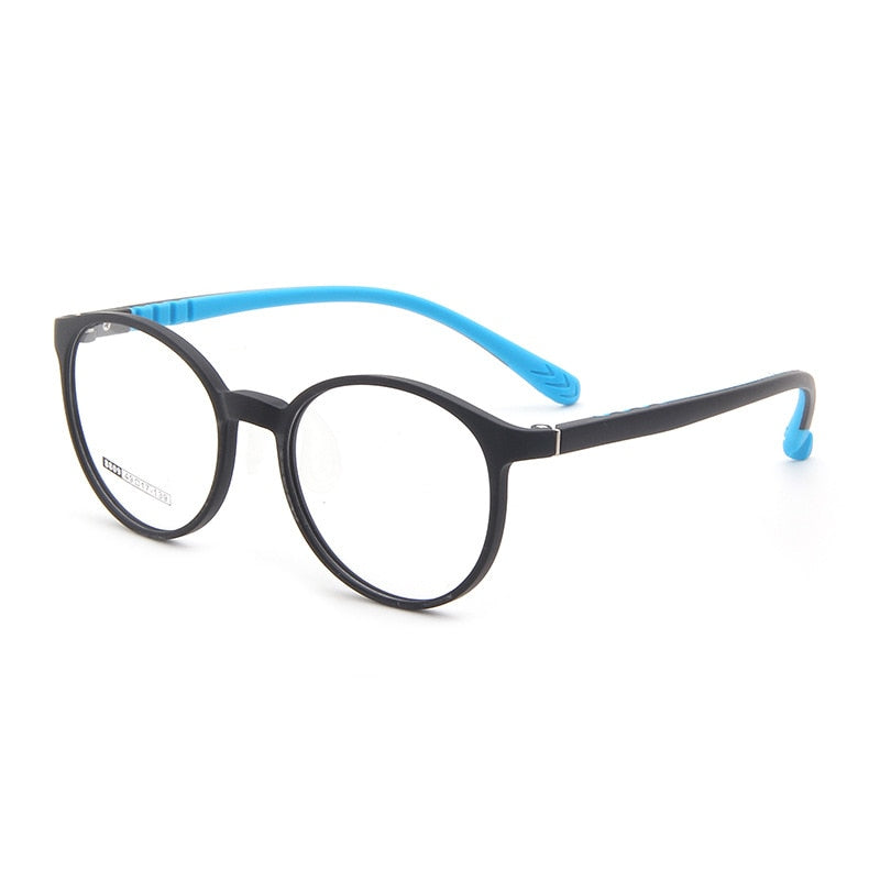 Bclear Unisex Children Full Rim Round TR 90 Titanium Eyeglasses Kd8809 Full Rim Bclear
