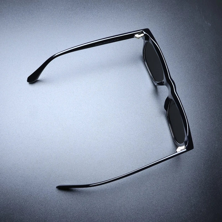 Gatenac Unisex Full Rim Big Square Acetate Polarized Sunglasses M007 Sunglasses Gatenac