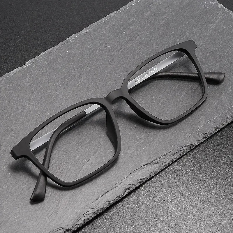 Kocolior Unisex Full Rim Square Tr 90 Titanium Hyperopic Reading Glasses 8922 Reading Glasses Kocolior