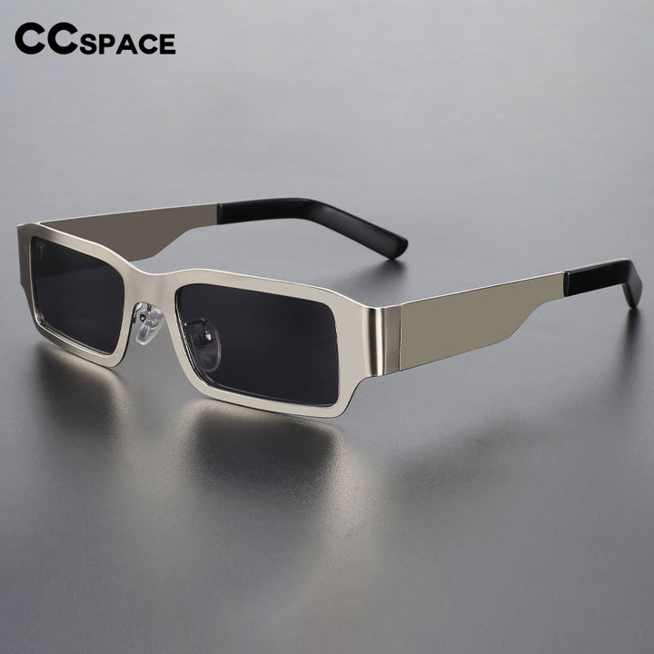 CCspace Unisex Full Rim Rectangle Alloy UV400 Sunglasses 56310 Sunglasses CCspace Sunglasses