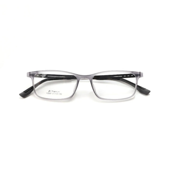 Xbora Unisex Full Rim Square Tr 90 Titanium Eyeglasses 2007