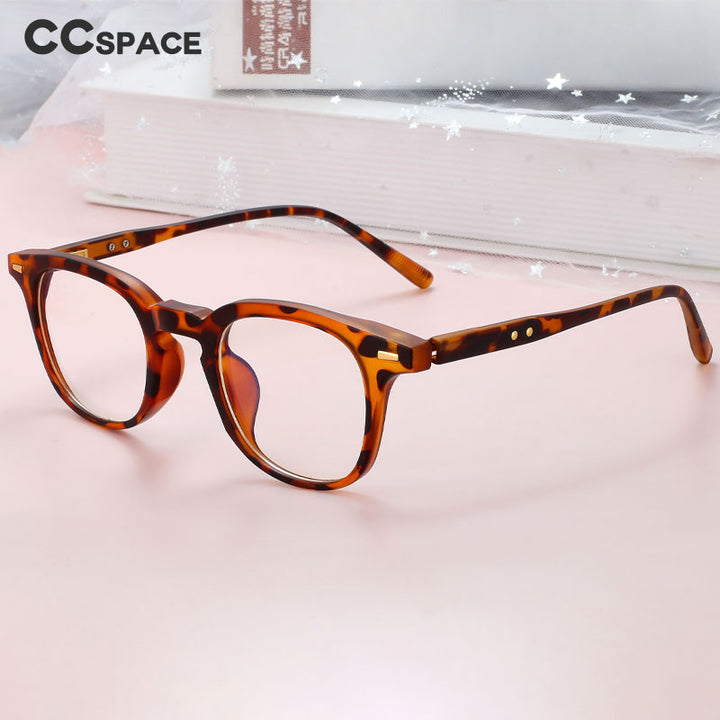 CCspace Unisex Full Rim Square PC Plastic Eyeglasses 56529 Full Rim CCspace