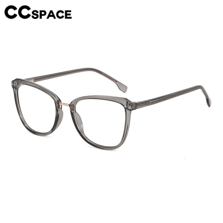 CCspace Unisex Full Rim Large Square Tr 90 Eyeglasses 56686 Full Rim CCspace