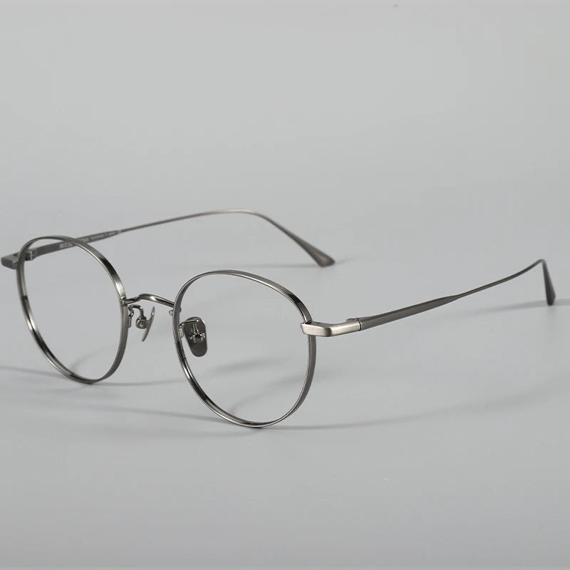 Black Mask Women's Full Rim Oval Round Titanium Eyeglasses 34835