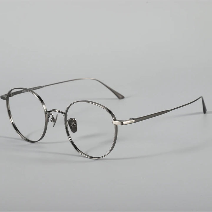 Black Mask Women's Full Rim Oval Round Titanium Eyeglasses 34835