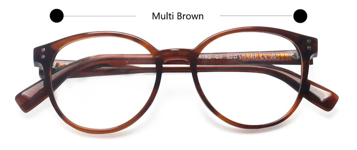 Esnbie Women's Full Rim Oval Square Acetate Eyeglasses 624821