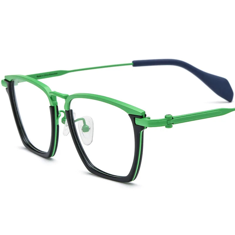 Nobler Unisex Full Rim Square Titanium Eyeglasses 185136