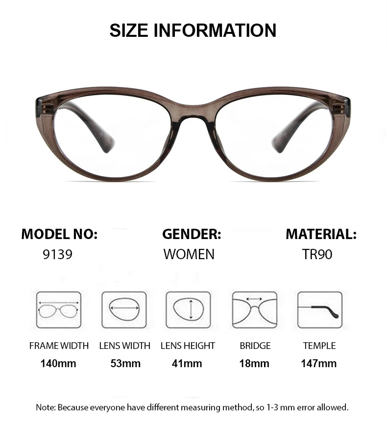Chashma Unisex Full Rim Oval Cat Eye Tr 90 Titanium Eyeglasses 59159