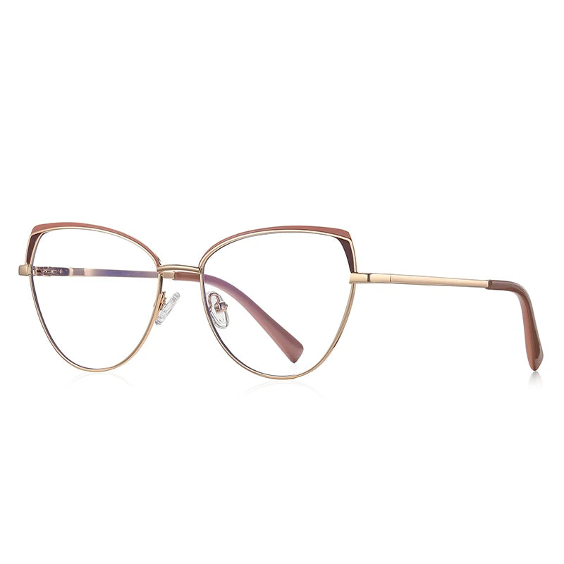 Vicky Unisex Full Rim Square Stainless Steel Reading Glasses 3105 Reading Glasses Vicky PFD3105-C2 Prescription custom