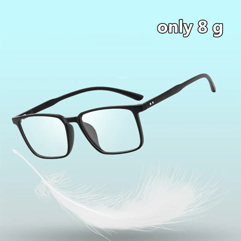 Kocolior Unisex Full Rim Square Acetate Tr 90 Hyperopic Reading Glasses D115 Reading Glasses Kocolior