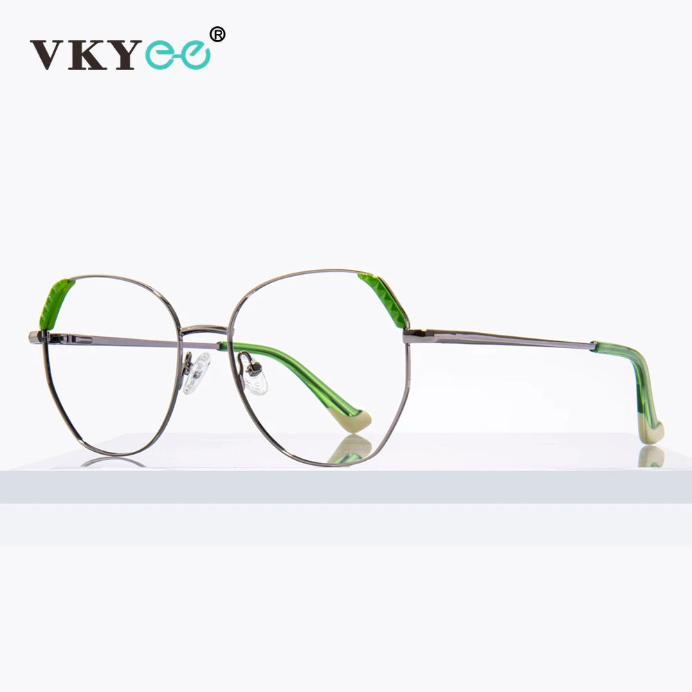 Vicky Unisex Full Rim Polygon Alloy Reading Glasses 3015 Reading Glasses Vicky