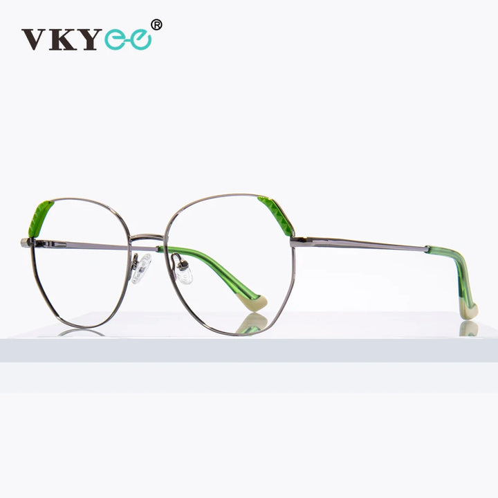Vicky Unisex Full Rim Polygon Alloy Reading Glasses 3015 Reading Glasses Vicky