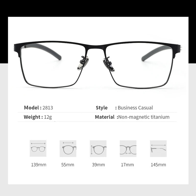 Xbora Women's Full Rim Square Screwless Alloy Sport Eyeglasses 2813