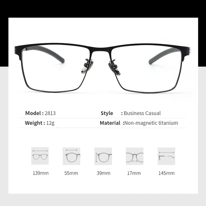 Xbora Women's Full Rim Square Screwless Alloy Sport Eyeglasses 2813