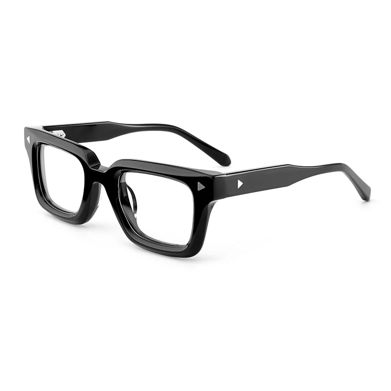 Gatenac Unisex Full Rim Brow Line Square Acetate Eyeglasses G66308