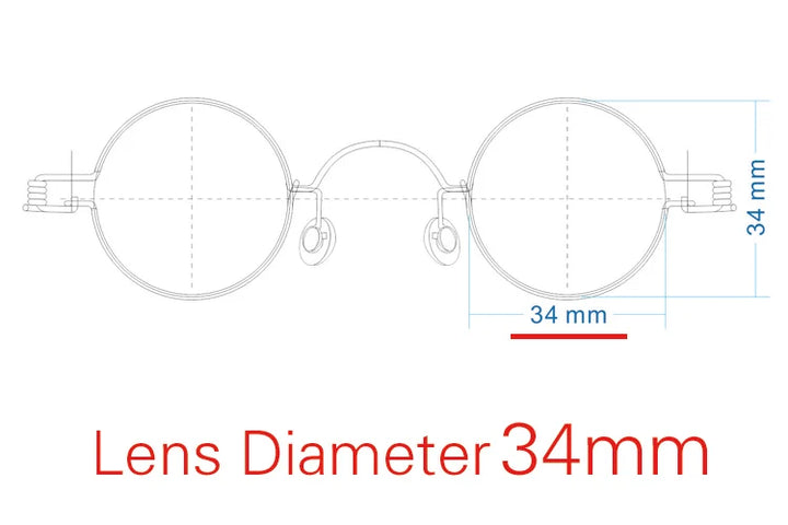 Yujo Unisex Full Rim Round Steel Custom Reading Glasses 61445