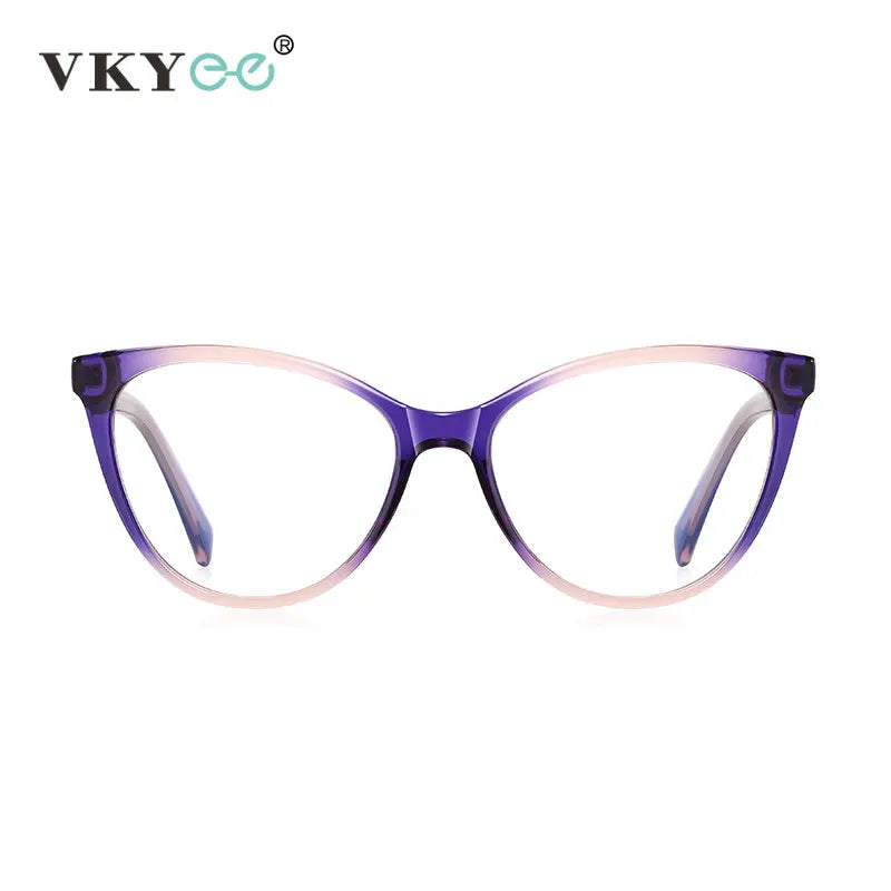 Vicky Unisex Full Rim Tr 90 Stainless Steel Cat Eye Reading Glasses 2136 Reading Glasses Vicky