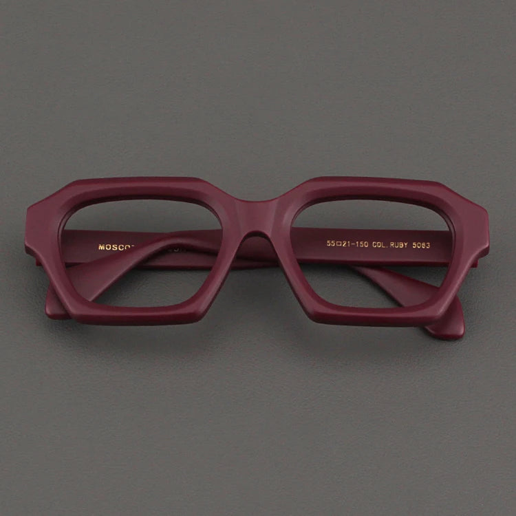 Nobler Unisex Full Rim Big Square Thick Acetate Eyeglasses 55063