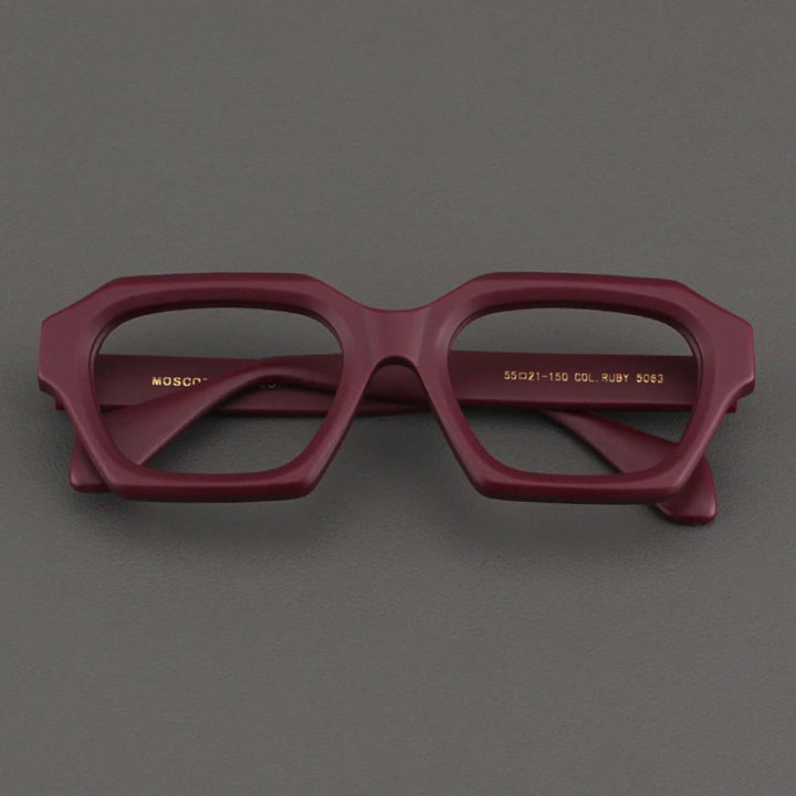 Nobler Unisex Full Rim Big Square Thick Acetate Eyeglasses 55063