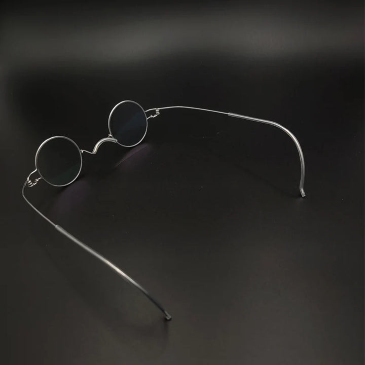 Yujo Unisex Full Rim Round Stainless Steel Custom Eyeglasses Y4042 Full Rim Yujo