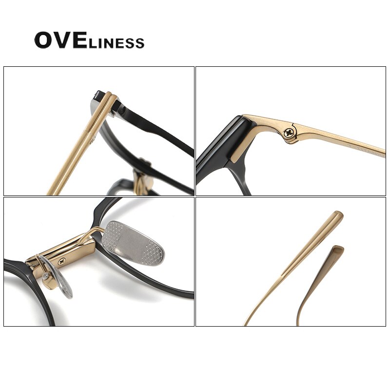 Oveliness Unisex Full Rim Square Titanium Eyeglasses M8k Full Rim Oveliness   