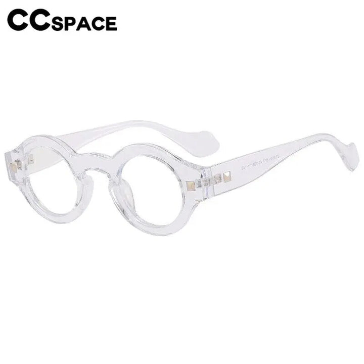 CCspace Unisex Full Rim Small Round Acetate Reading Glasses R57019 Reading Glasses CCspace