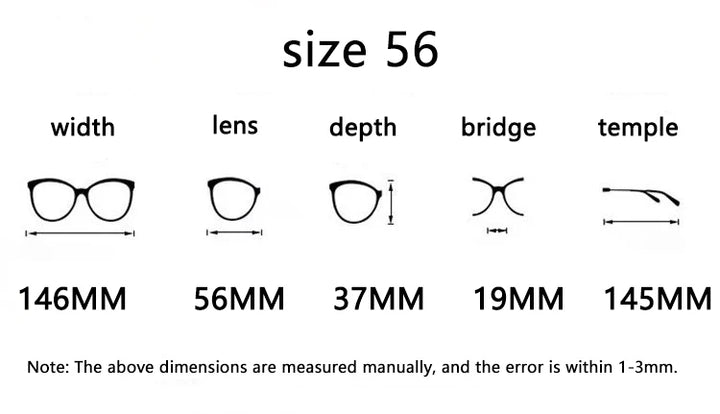 Hewei Unisex Rimless Square Studded Titanium Horn Eyeglasses 90022