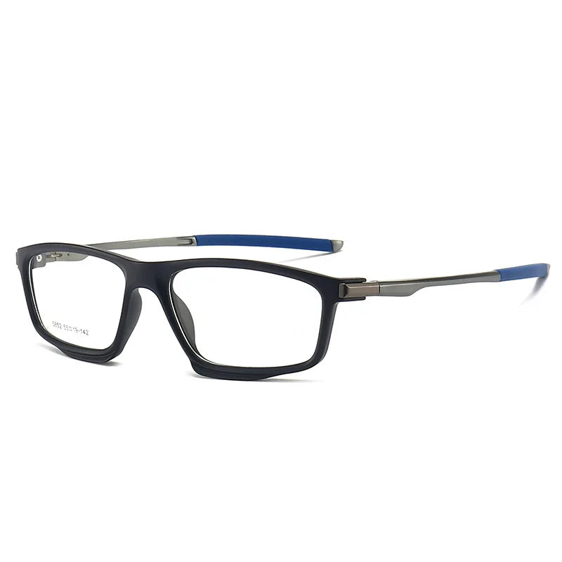 Xbora Unisex Full Rim Square Tr 90 Aluminum Sport Eyeglasses 45852