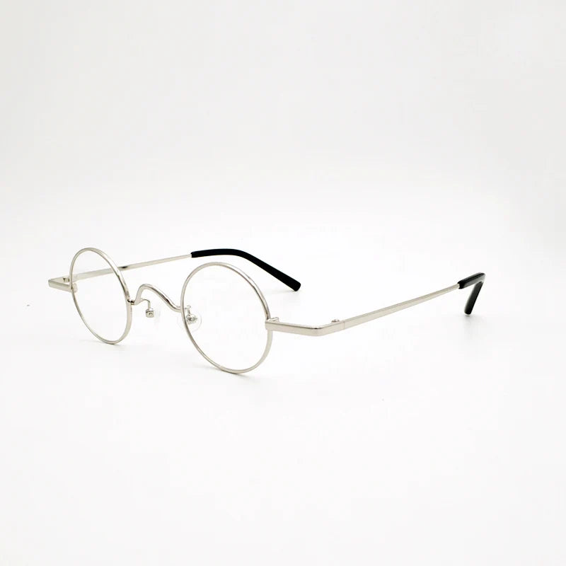 Yujo Unisex Full Rim Small Round Alloy Reading Glasses 811001 Reading Glasses Yujo