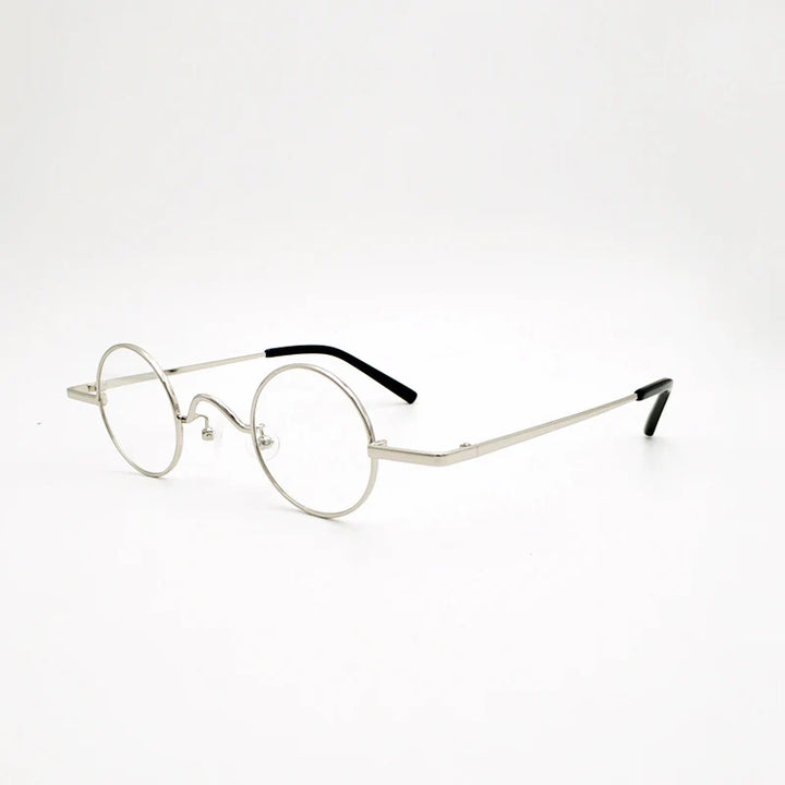 Yujo Unisex Full Rim Small Round Alloy Reading Glasses 811001 Reading Glasses Yujo