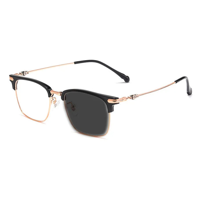Kocolior Unisex Full Rim Square Titanium Alloy Hyperopic Reading Glasses 8366 Reading Glasses Kocolior