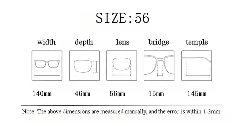 Hewei Unisex Full Rim Square Double Bridge Acetate Eyeglasses 88177 Full Rim Hewei