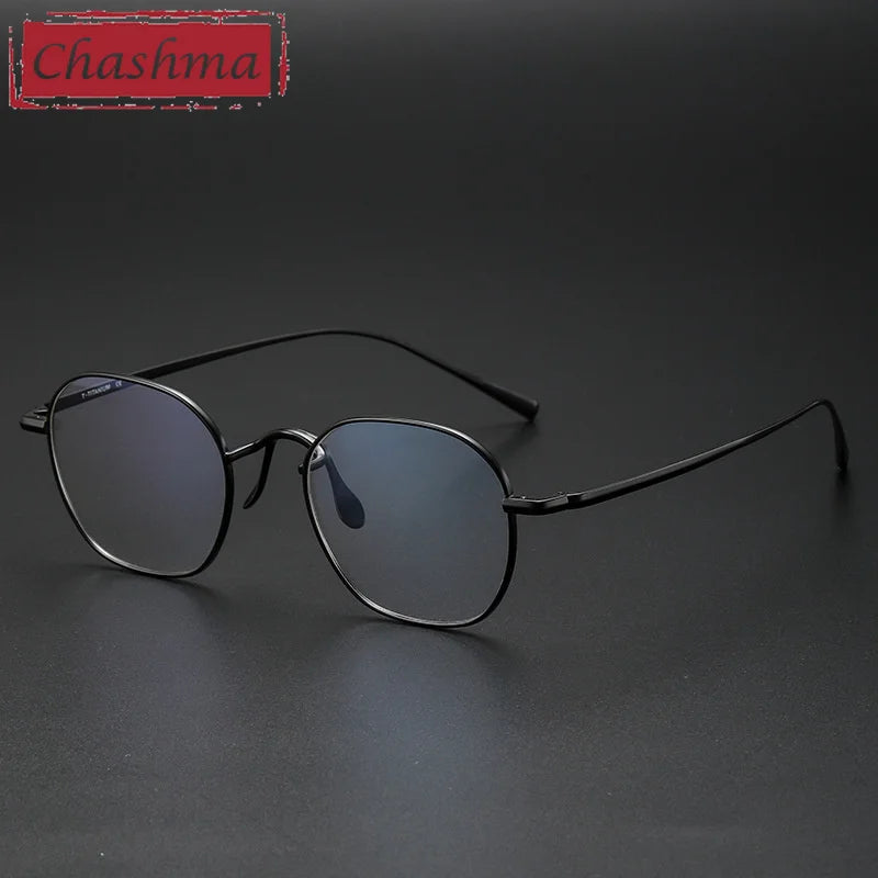 Chashma Ottica Women's Full Rim Polygon Square Titanium Eyeglasses 464544