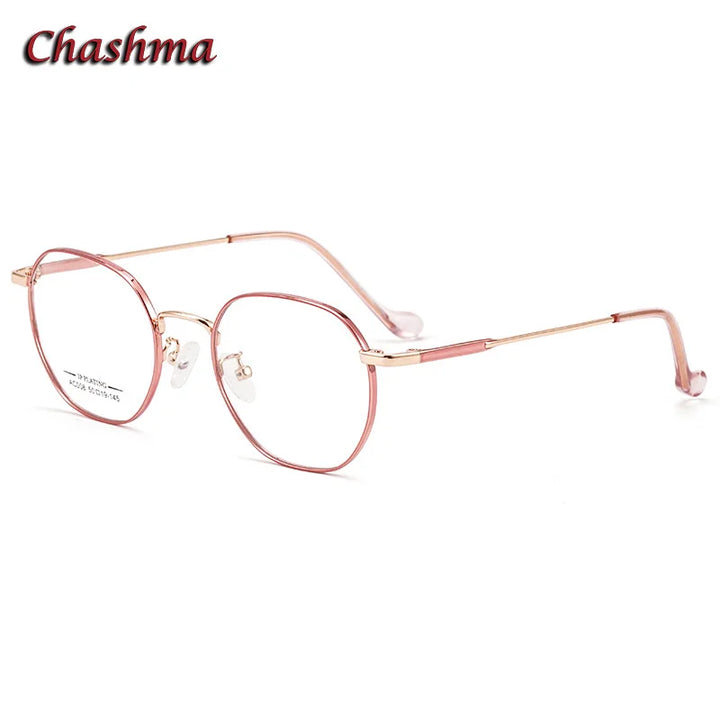 Chashma Ochki Women's Full Rim Polygon Oval Steel Eyeglasses 92008
