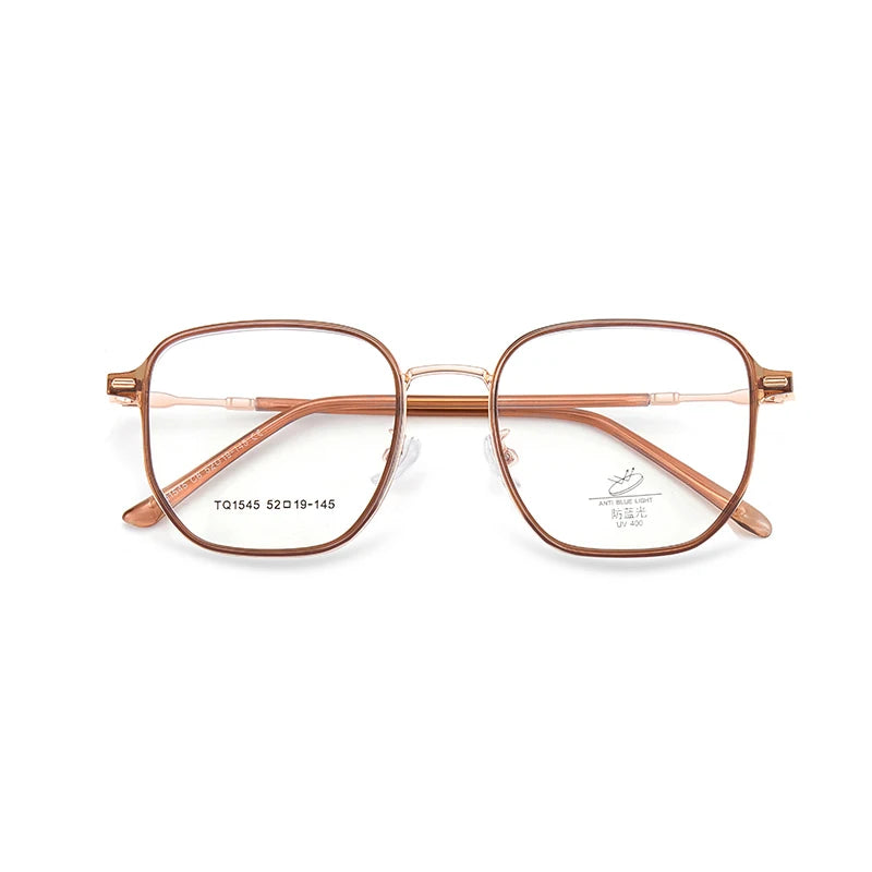 Xbora Women's Full Rim Polygon Square Titanium Eyeglasses  71545