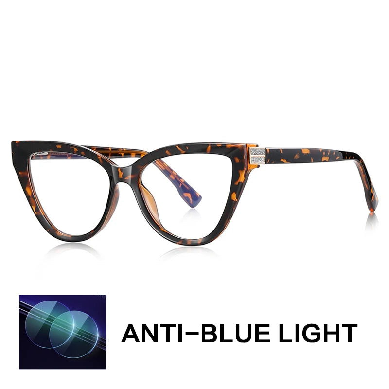 Gatenac Women's Full Rim Cat Eye Tr 90 Titanium Reading Glasses Gx2279