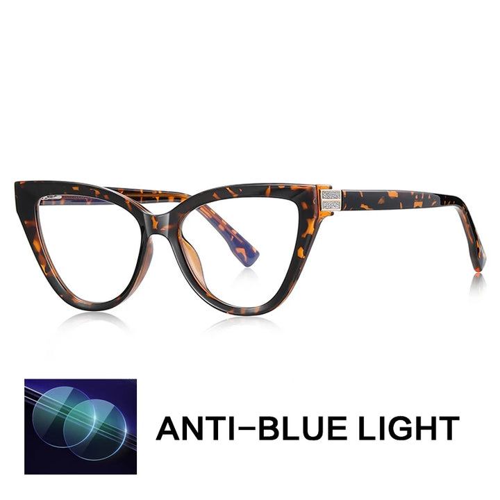 Gatenac Women's Full Rim Cat Eye Tr 90 Titanium Reading Glasses Gx2279