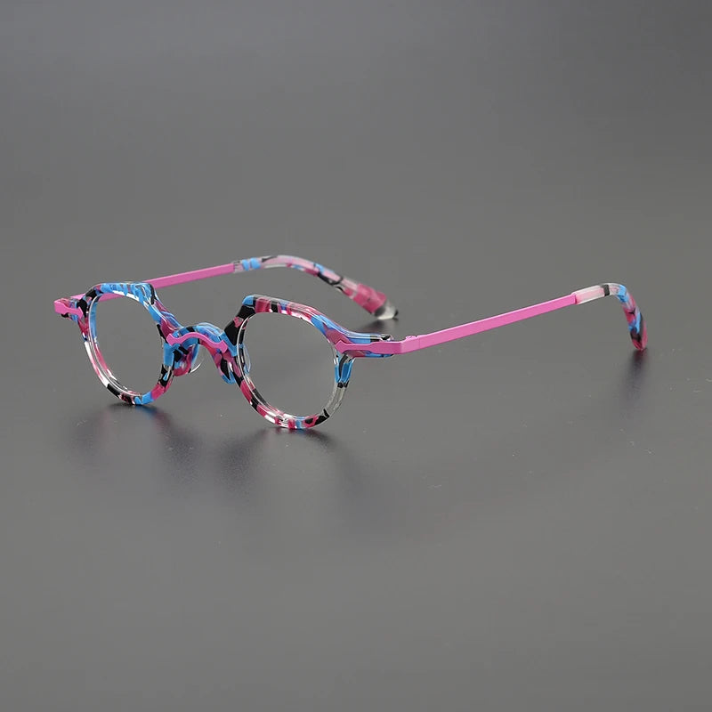 Nobler Unisex Full Rim Brow Line Round Acetate Eyeglasses 1941 Full Rim Nobler C3