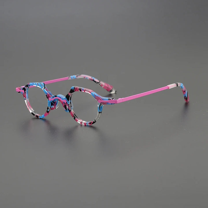 Nobler Unisex Full Rim Brow Line Round Acetate Eyeglasses 1941 Full Rim Nobler C3