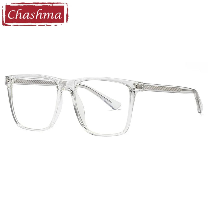 Chashma Ottica Unisex Full Rim Square Tr 90 Titanium Eyeglasses 402023
