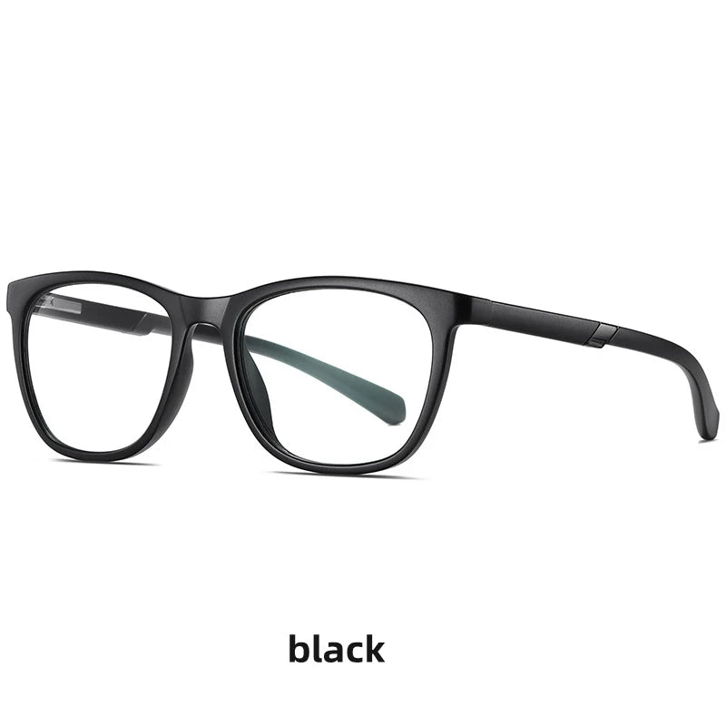 Kocolior Unisex Full Rim Square Tr 90 Hyperopic Reading Glasses 2310 Reading Glasses Kocolior Black 0