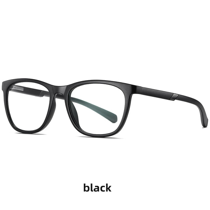 Kocolior Unisex Full Rim Square Tr 90 Hyperopic Reading Glasses 2310 Reading Glasses Kocolior Black 0