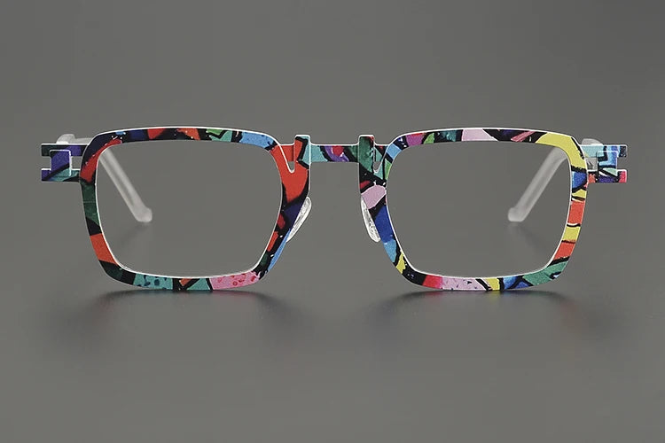 Nobler Unisex Full Rim Big Square Titanium Eyeglasses 85910