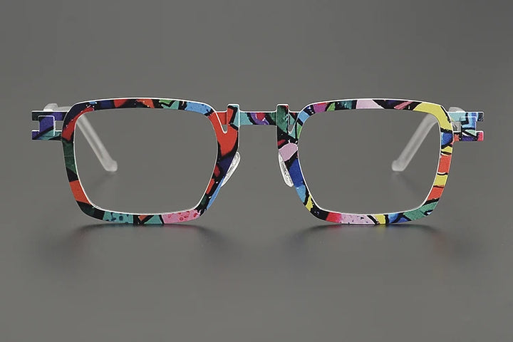 Nobler Unisex Full Rim Big Square Titanium Eyeglasses 85910