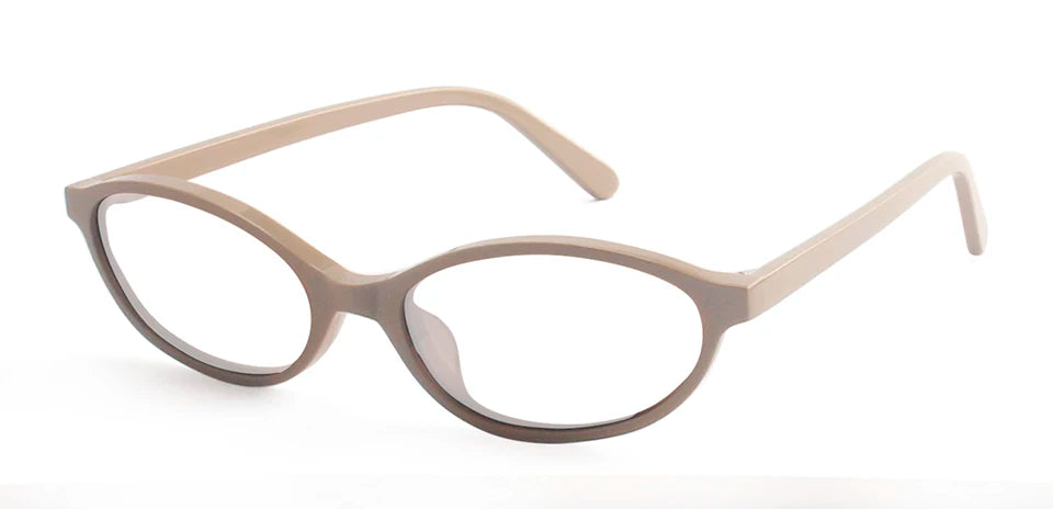 Esnbie Unisex Full Rim Oval Rectangle Acetate Eyeglasses 424078