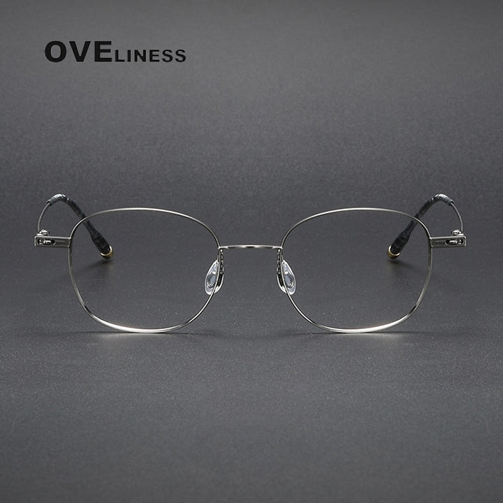 Oveliness Unisex Full Rim Square Titanium Eyeglasses 8202303 Full Rim Oveliness   