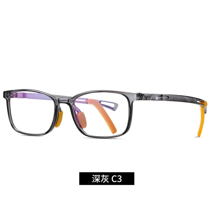 Vicky Youth Unisex Full Rim Square Tr 90 Titanium Eyeglasses 5109 Full Rim Vicky TR5109-C3 CHINA
