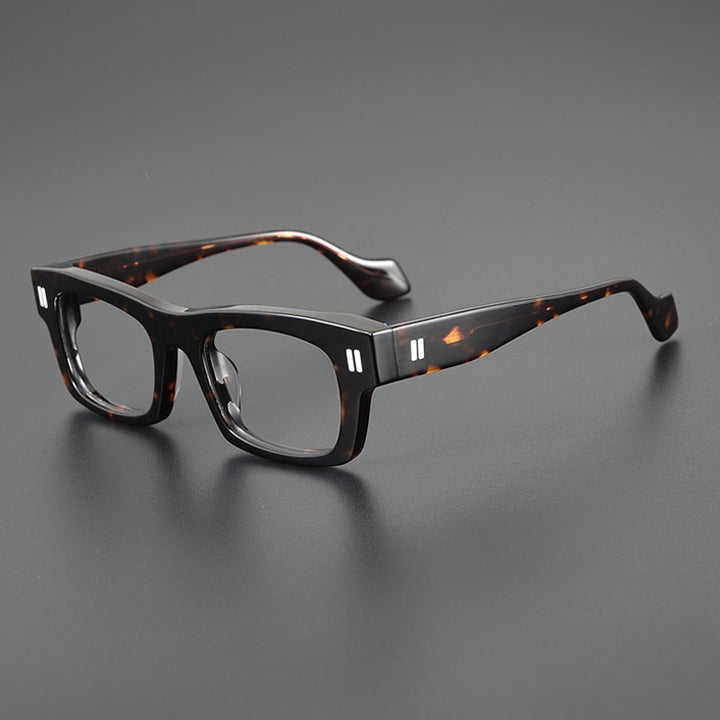 Gatenac Unisex Full Rim Square Acetate Eyeglasses Gxyj1087 Full Rim Gatenac Tortoiseshell
