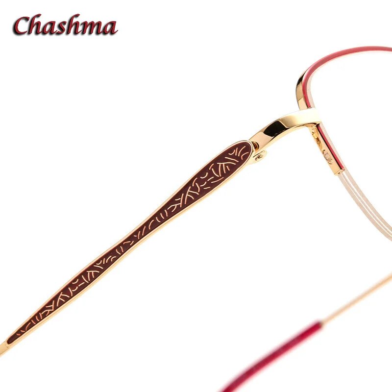 Chashma Ochki Unisex Semi Rim Square Stainless Steel Alloy Eyeglasses 83003 Semi Rim Chashma Ochki   