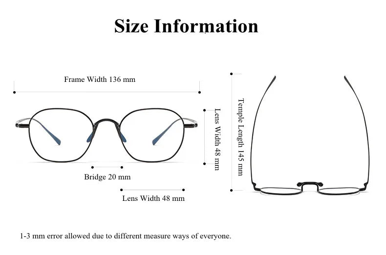Chashma Ottica Women's Full Rim Polygon Square Titanium Eyeglasses 464544